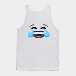 Laughing Crying Tears Emoji tee shirt group couple costume Tank Top